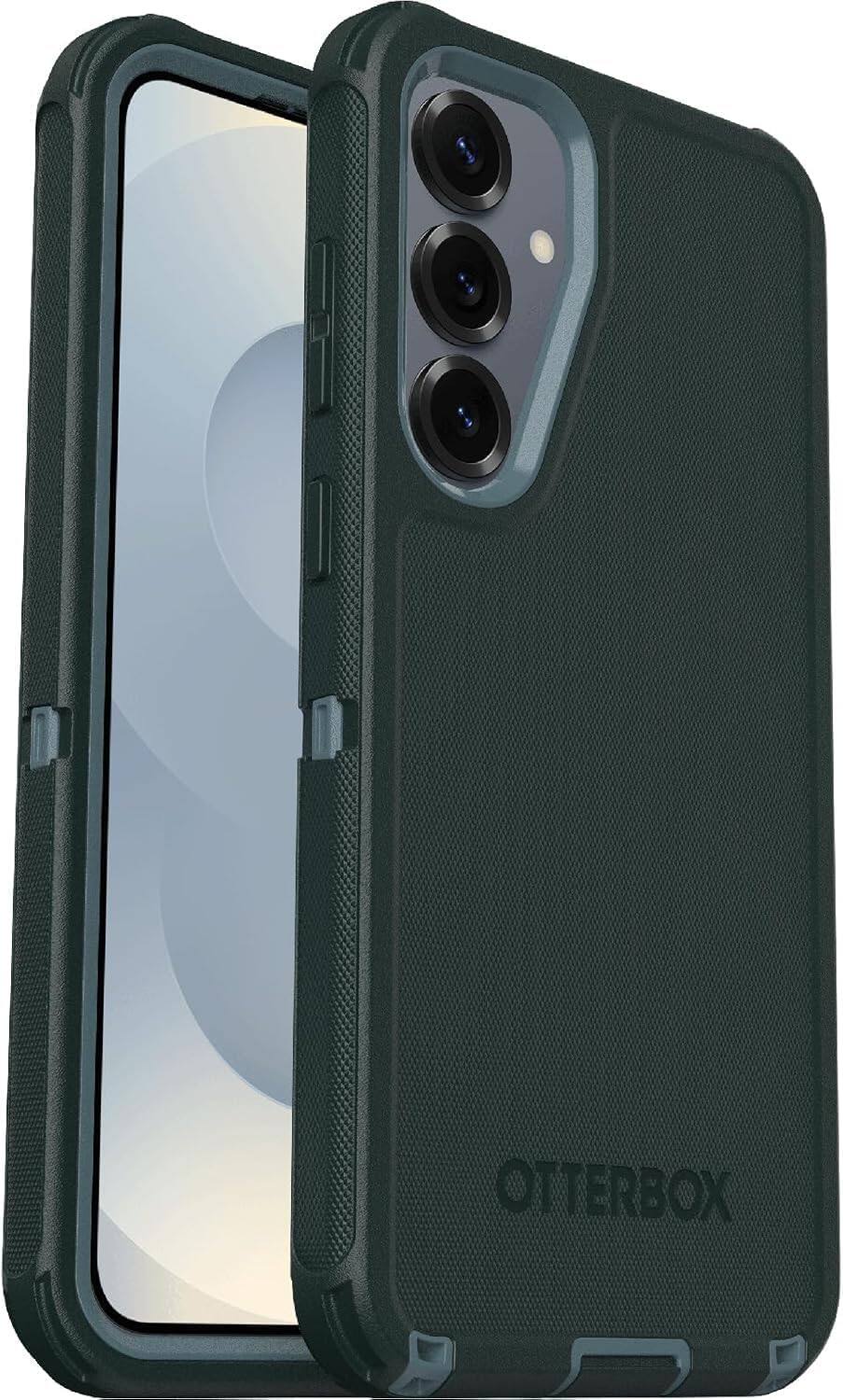 Alt View 3. OtterBox - OtterBox Galaxy S25+ & Galaxy S24+ (Only) - Defender Series Case - Holster Clip Included - Rugged & Durable - Sagebrush (Green).