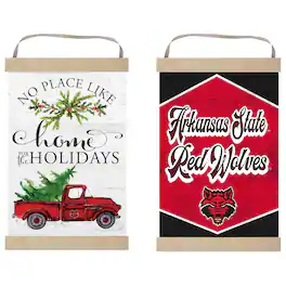 Jardine - Arkansas State Red Wolves 12" x 20" Reversible Banner Sign - White
