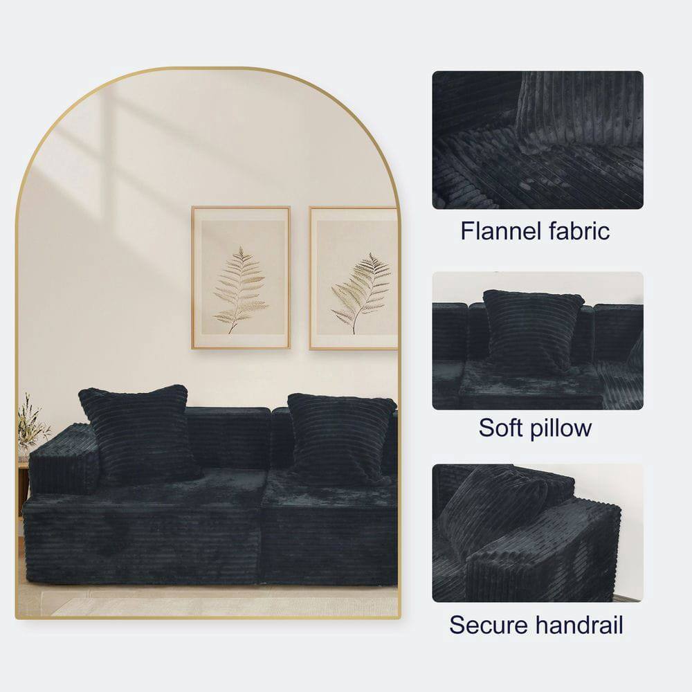 Flannel fabric  
Soft pillow  
Secure handrail