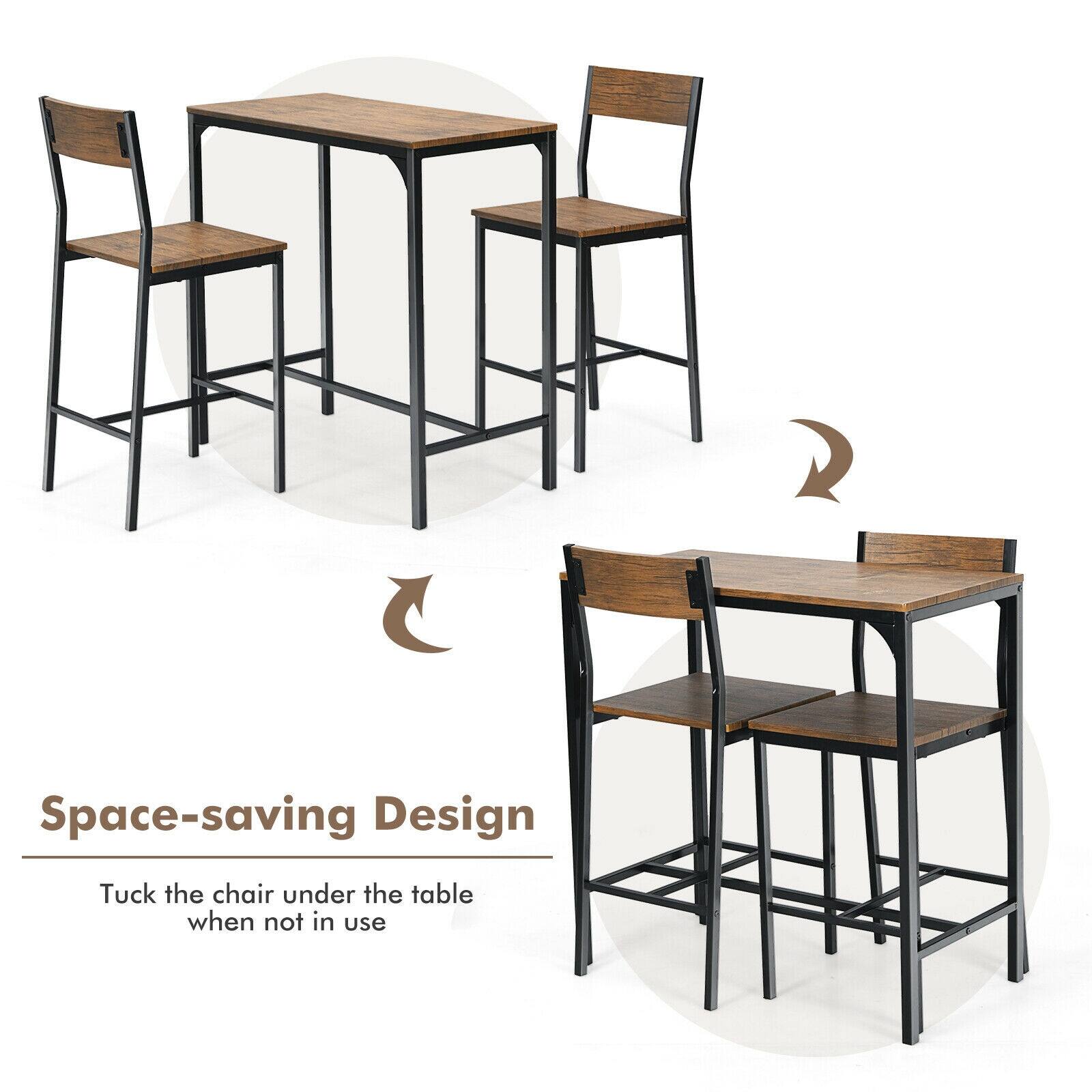 Space-saving Design
Tuck the chair under the table when not in use