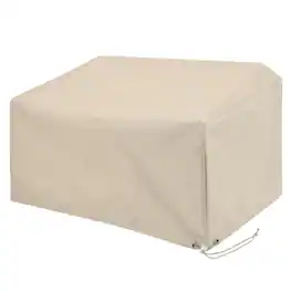 Crosley Furniture - 3Pc Outdoor Sectional Furniture Cover Set - 2 Loveseats & 1 Chair - Tan