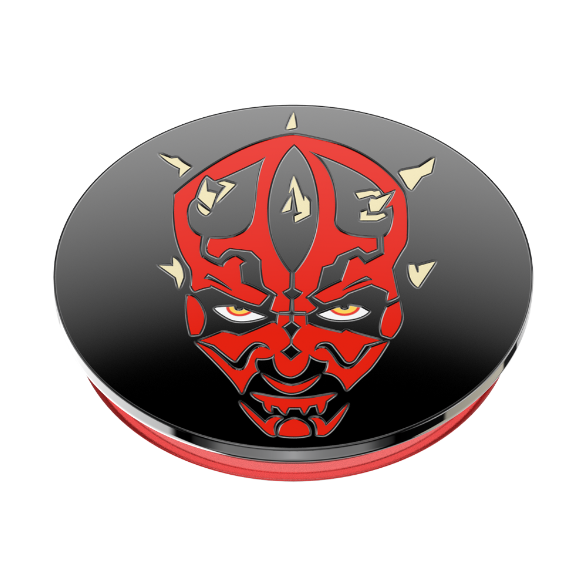 Left. PopSockets - Adhesive PopGrip Universal Grip & Stand for Cell Phones - Star Wars -Darth Maul Enamel.