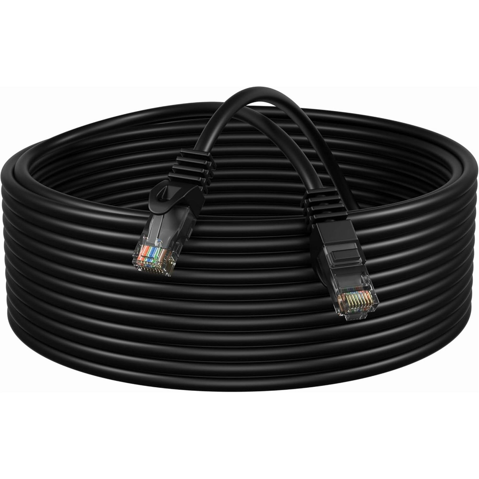 Alt View 5. Cables Direct Online - 50 Pack Cat5e Ethernet Patch Cable 50 ft RJ45 Snagless Design 350MHz 1Gbps LAN Network Cord - Black.