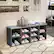 Alt View 11. Costway - Entryway Padded Shoe Storage Bench 10-Cube Organizer Bench Adjustable Grey - Grey.