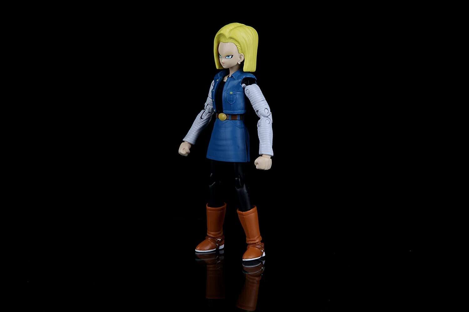 Alt View 4. Bandai - Bandai - Dragon Ball Super - Dragon Stars - Android 18 Action Figure   - Collectibles - Multicolor.