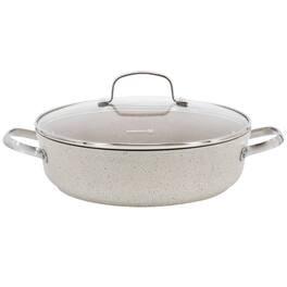 Korkmaz - Granita 3.5 Liter Aluminum Nonstick Low Casserole - Tan