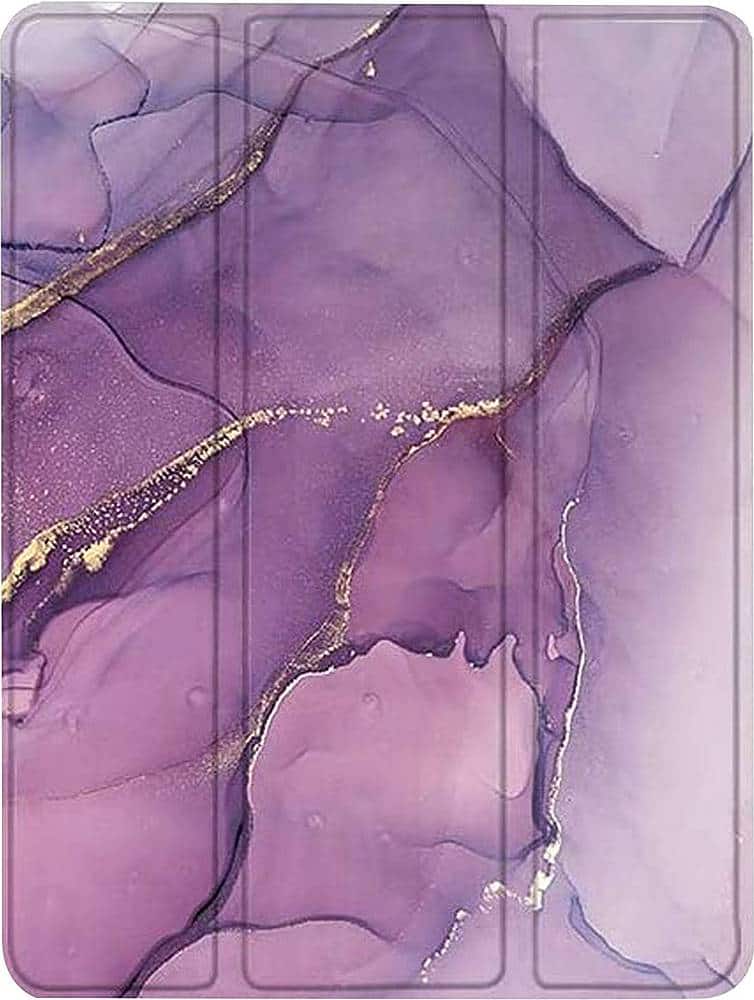 SaharaCase - Marble Series Folio Case for Apple iPad Pro 11" (2nd, 3rd, and 4th Gen 2020-2022) - Purple - Front_Zoom