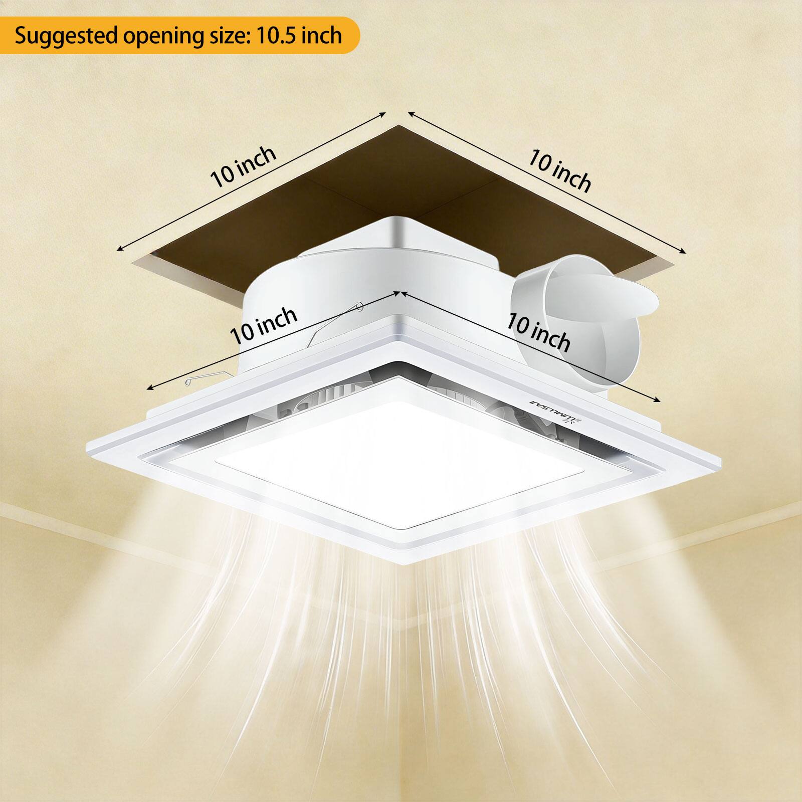 Suggested opening size: 10.5 inch

10 inch
10 inch
10 inch
10 inch