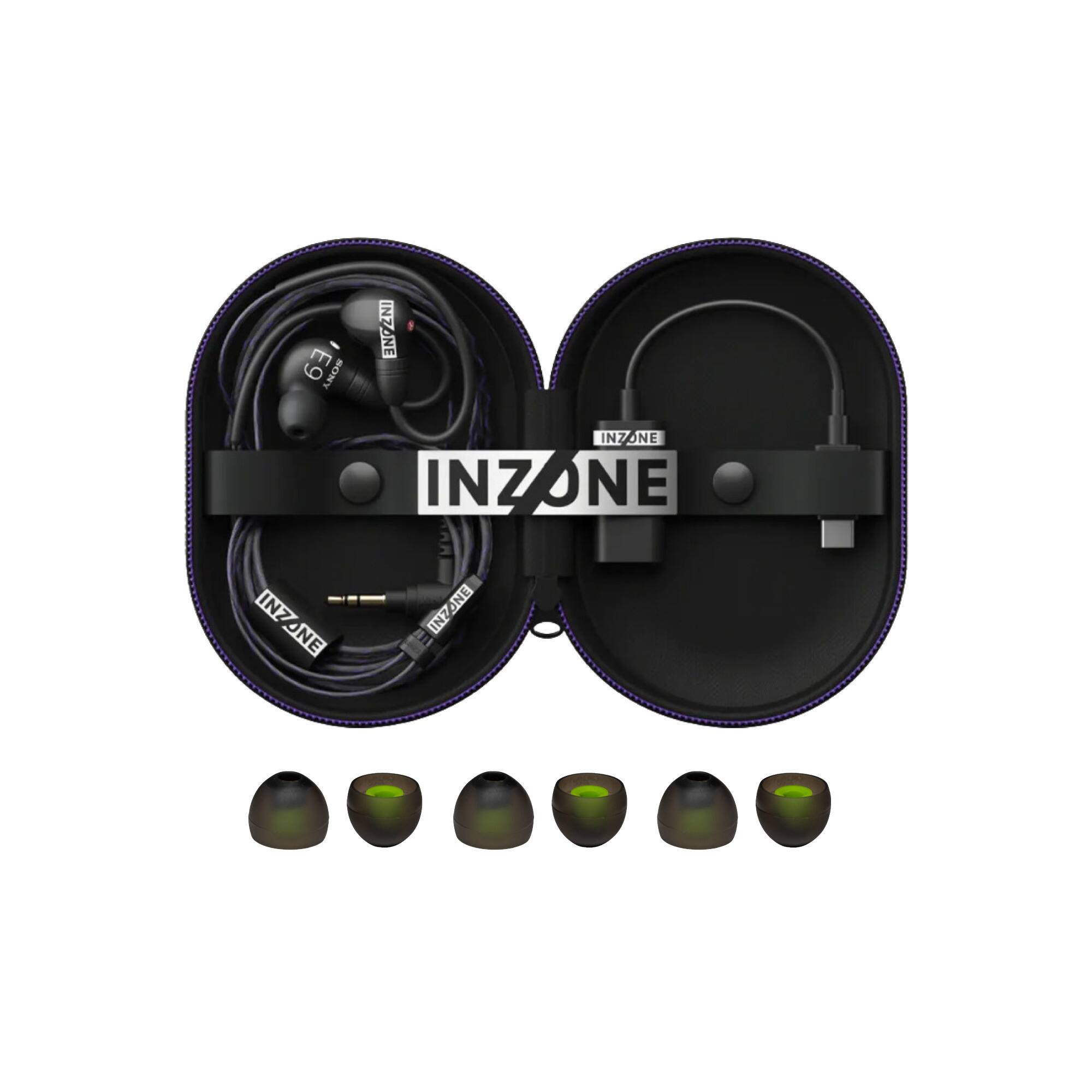 Sony INZONE E9 Wired Black in Ear Monitor Bundle with 6 Earbud
