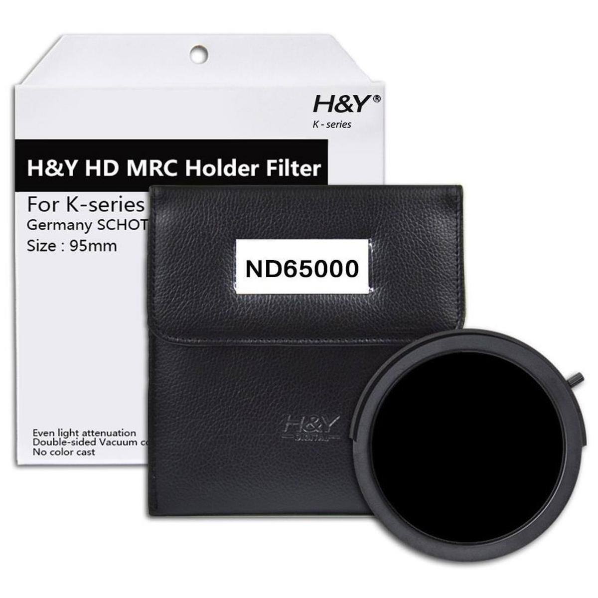 H&Y HD MRC Holder Filter For K-series Germany SCHOT Size: 95mm ND65000 Even light attenuation Double-sided Vacuum C No color cast