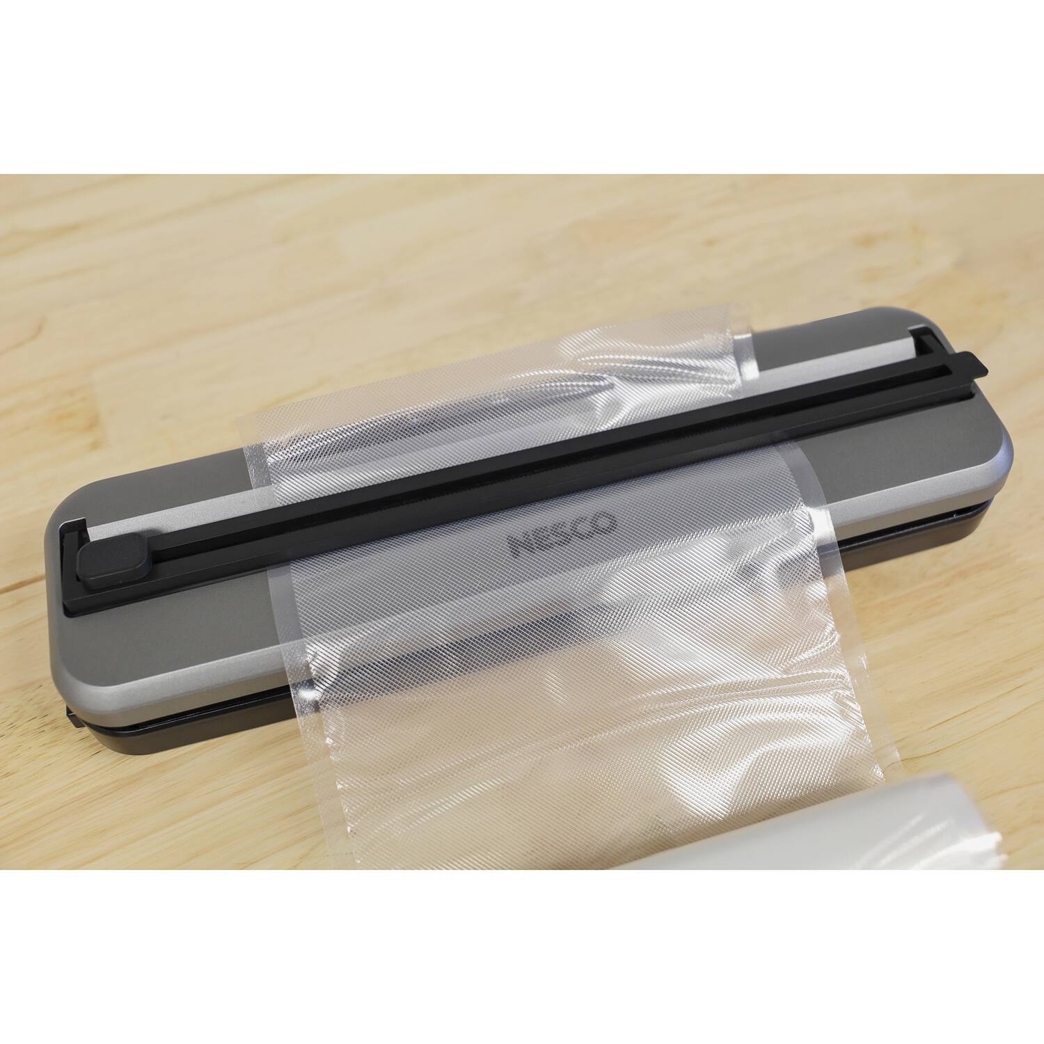 Alt View 2. Nesco - 100-Watt Compact Vacuum Sealer VS-74S - Silver.
