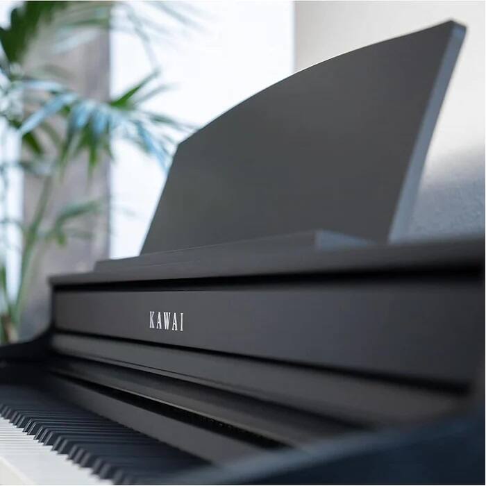 Alt View 4. Kawai Pianos - Kawai CA401 88-Key Digital Concert Piano with Grand Feel Compact Wooden Key Action | Built-in Bluetooth MIDI Technology - Satin Black.