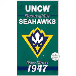 Jardine - UNC Wilmington Seahawks 11'' x 20'' Home Of The Sign - Teal