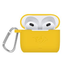 Artinian - Nashville Predators Debossed Silicone AirPods 3 Case Cover - Yellow