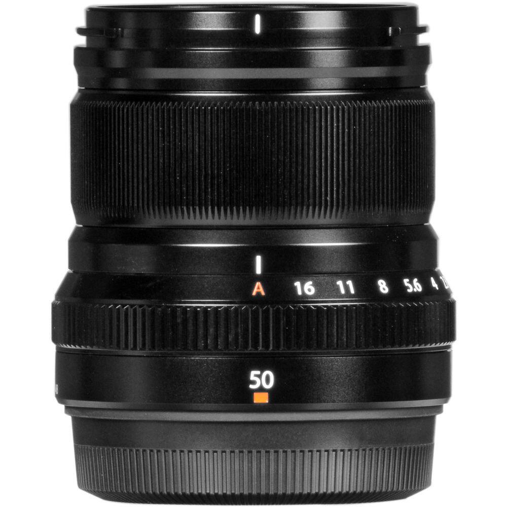 Alt View 4. Fujifilm - FUJIFILM XF 50mm f/2 R WR Lens (Black), 32GB Memory Card, Bundle - Black.