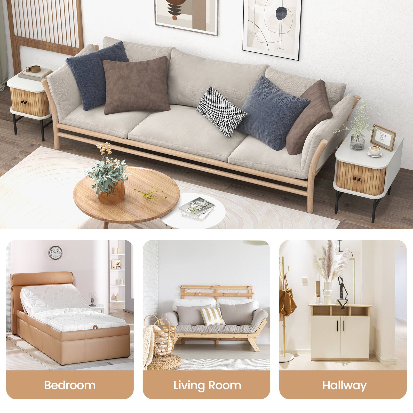 S 2 - Bedroom, Living Room, Hallway