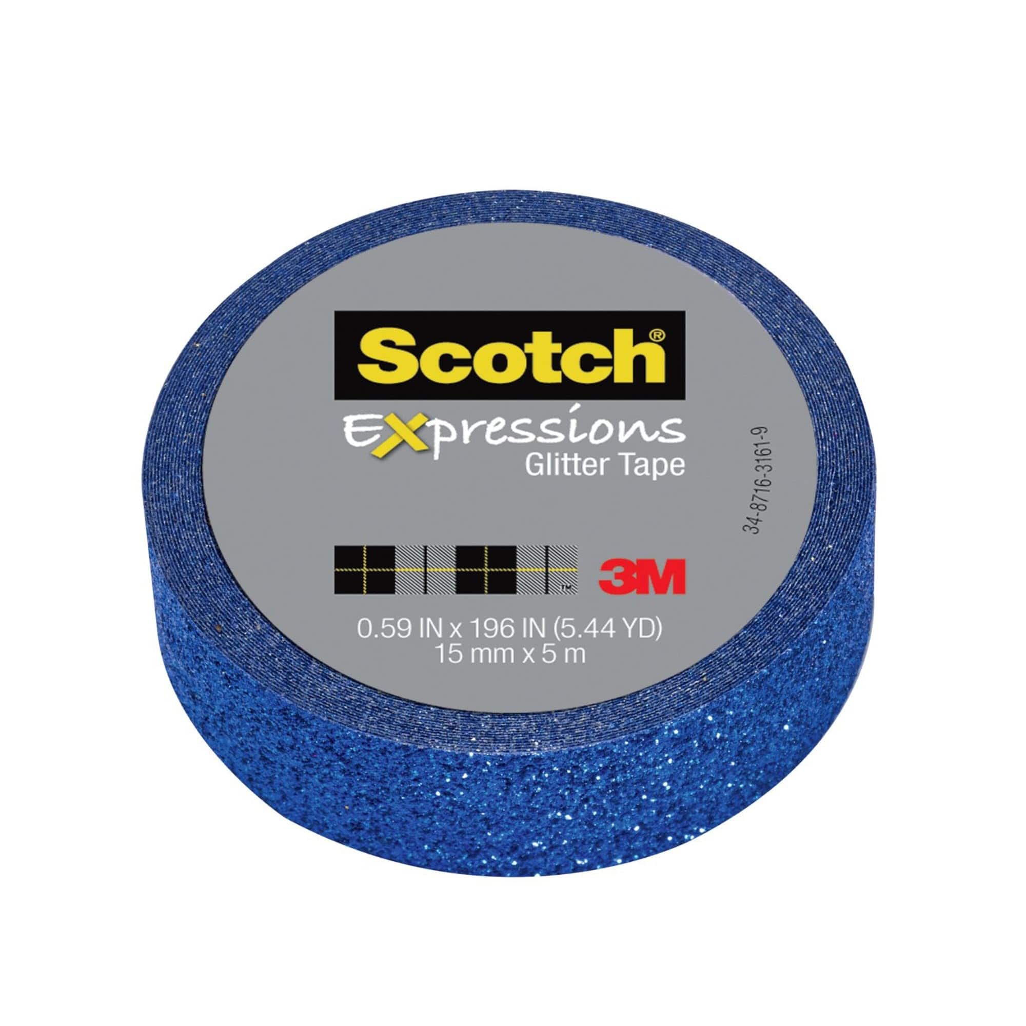 3M - Scotch Washi Tape Glit Dk Blu .59In