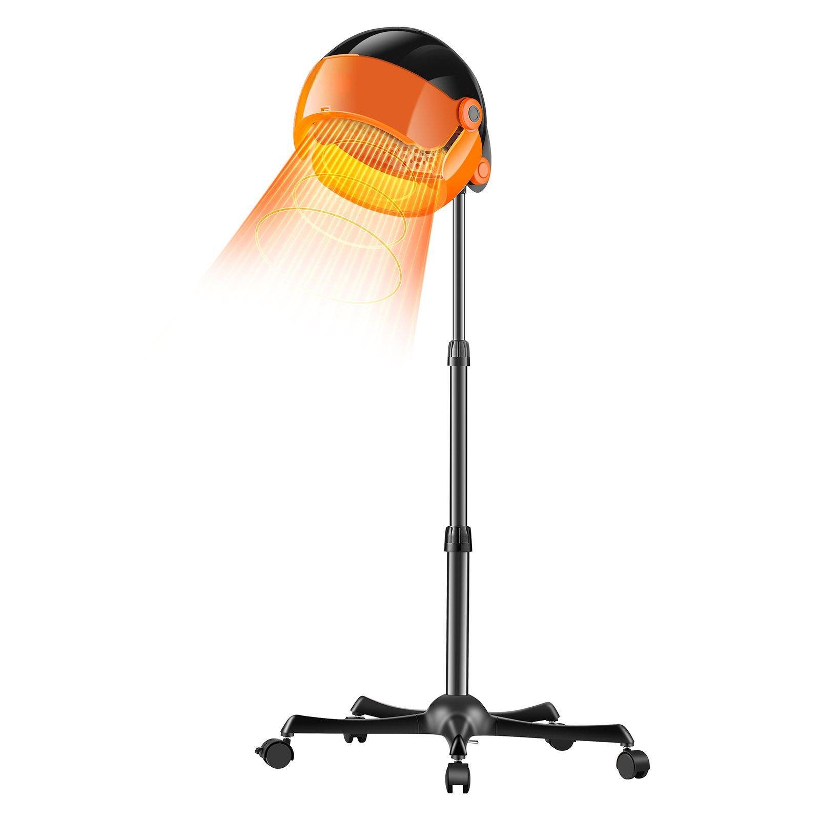 Alt View 8. Glintex - Ionic Hooded Dryer 1875W Professional Bonnet with Timer, 3 Heat Levels, Speed Control, Rolling Stand for Salon Home.