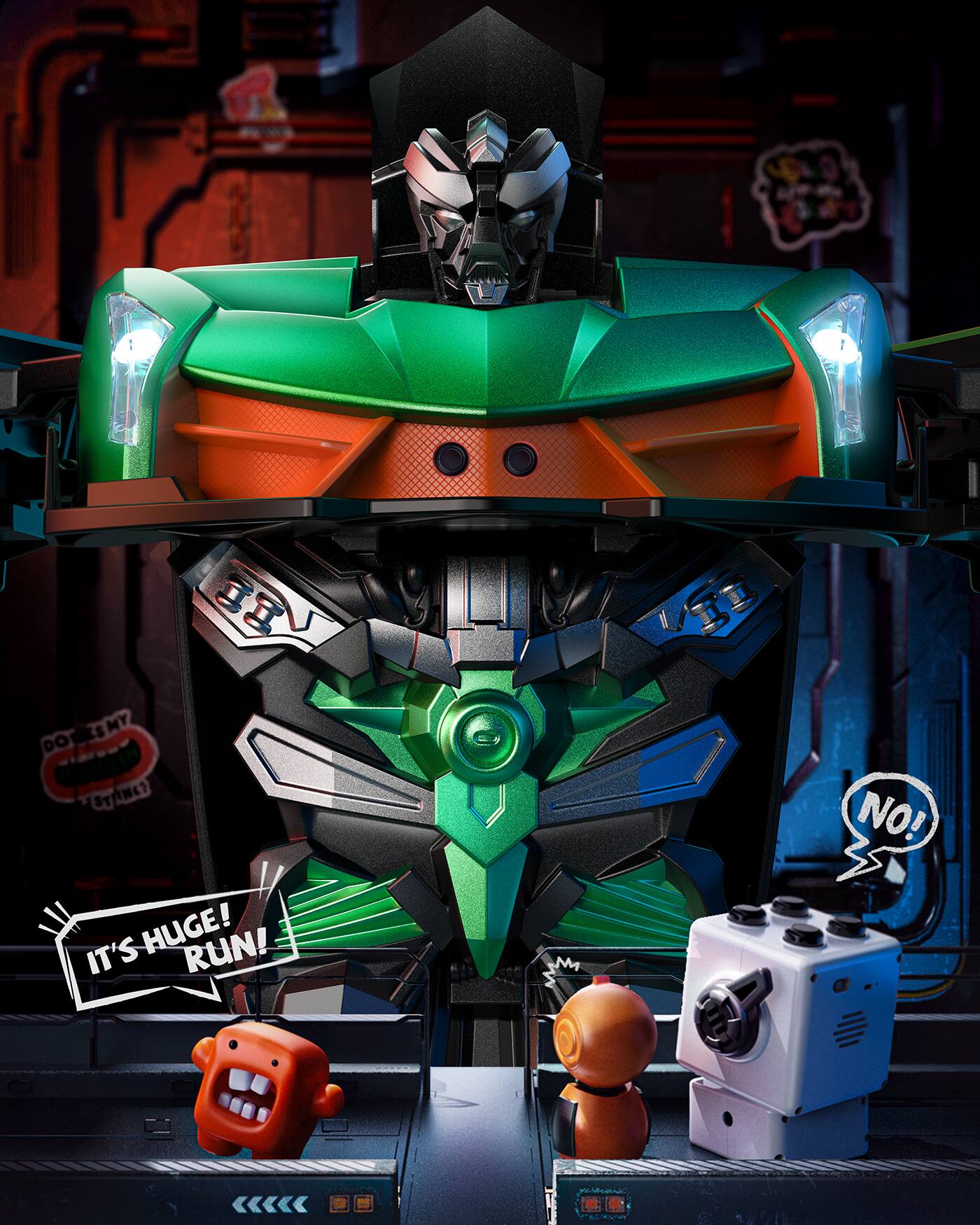 DOWESMY MY DOG STAND IT'S HUGE! RUN! NO!