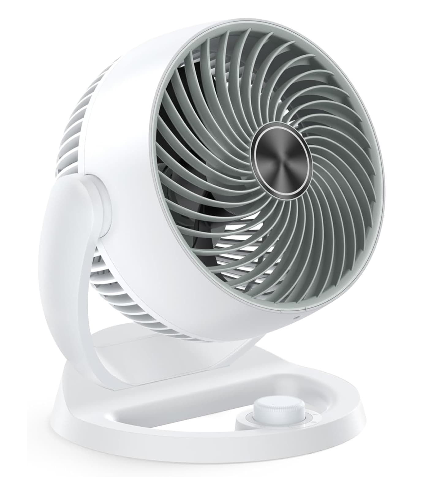 Front. FINEAK - 12-Inch Quiet Air Circulator Fan - 70ft Airflow 3-Speed 120° Tilt (Home/Office/Dorm).