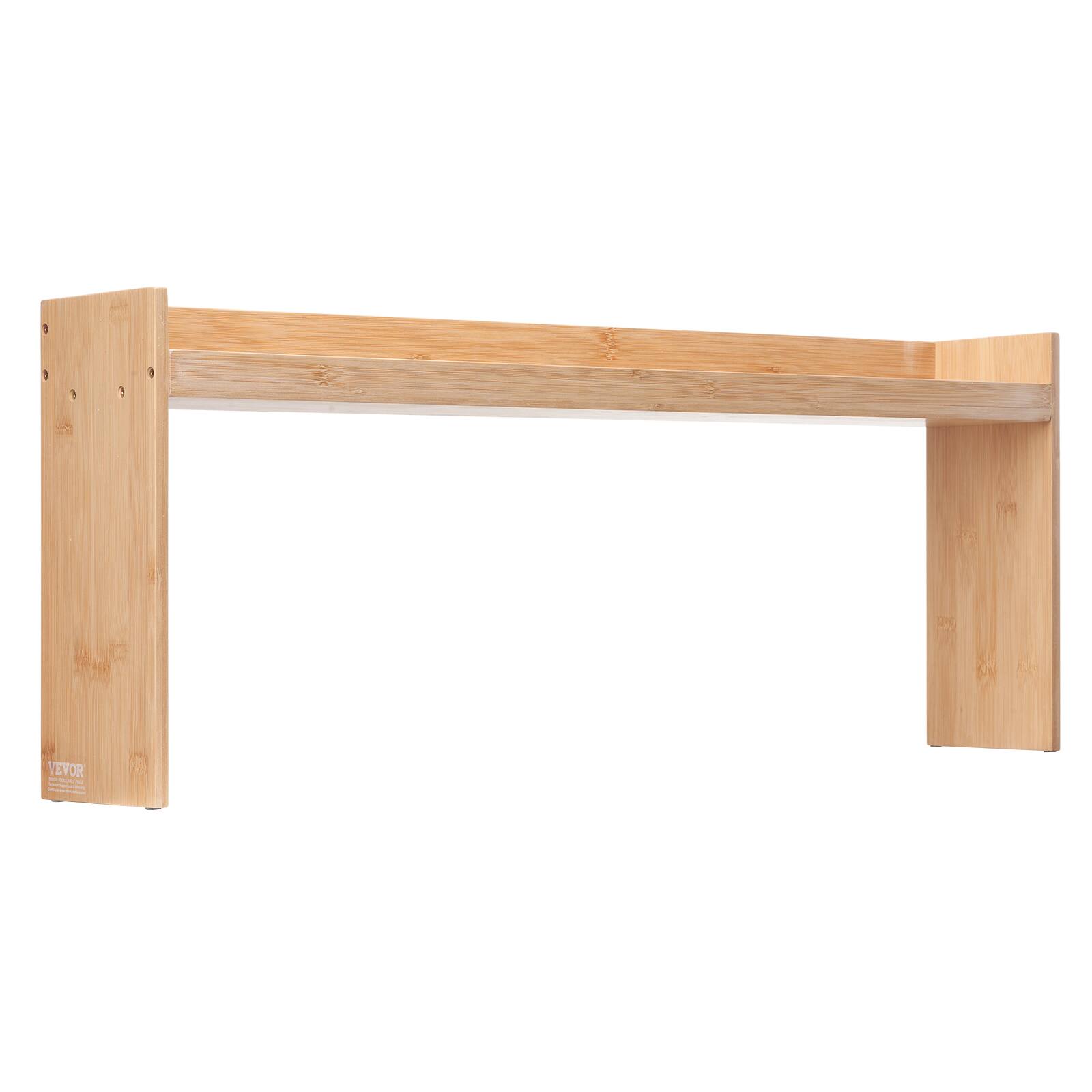 Alt View 5. VEVOR - Over the Stove Shelf, Over Stove Spice Shelf for Kitchen Stove Top, Seasoning Shelves, Spice Organizer, Easy to Assemble - Bamboo.