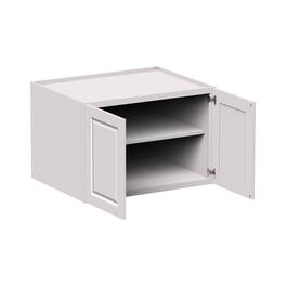 Boyel Living - 36-in W x 24-in H x 27-in D Shaker Deep Kitchen Wall Cabinet with Soft-Close Doors - Glacier White