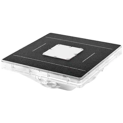 Front. Swimline - Swimline Hydrotools Solar Power Floating Pool Fountain, Underwater LED Lights - Black/Clear.