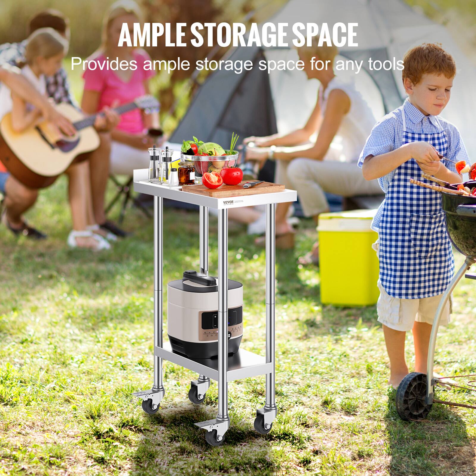 AMPLE STORAGE SPACE  
Provides ample storage space for any tools
