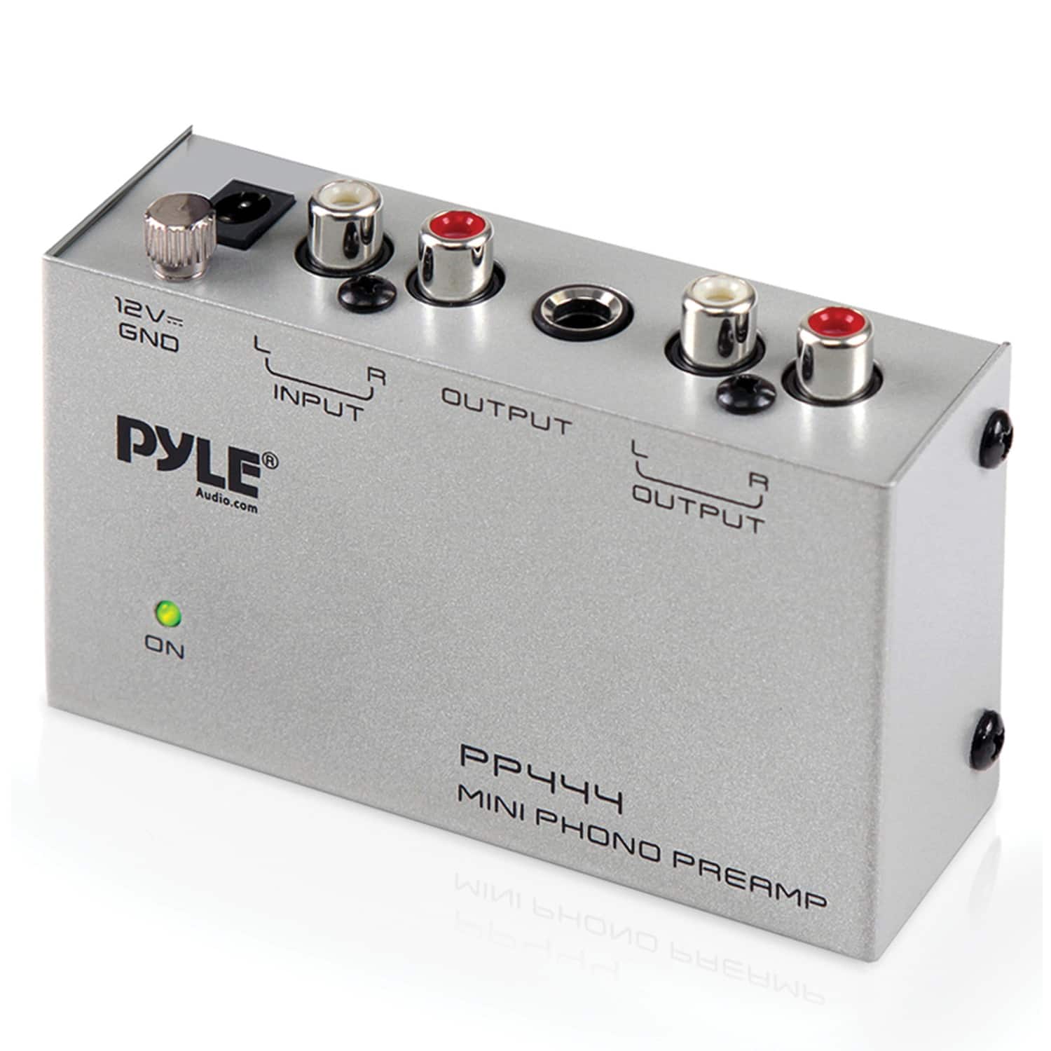 Pyle - Pp444 Ultra-compact Phono Turntable Preamp - Silver