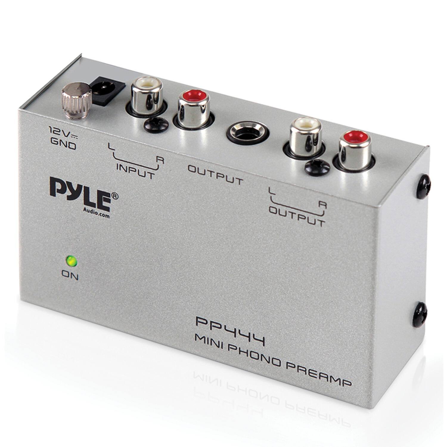 Pyle - Pp444 Ultra-compact Phono Turntable Preamp - Silver