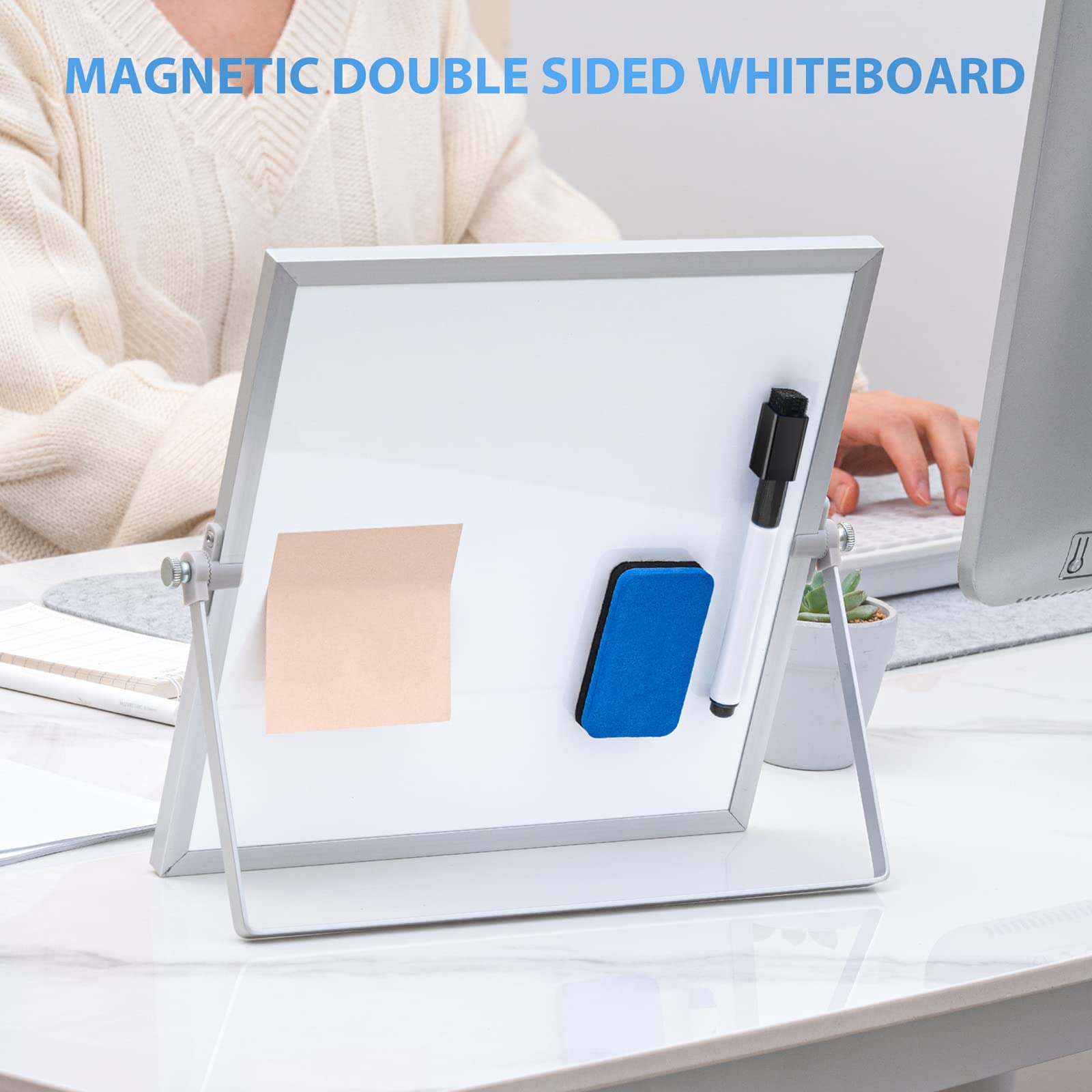 MAGNETIC DOUBLE SIDED WHITEBOARD