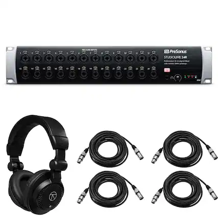 - 2 1 A 5 MIC/LINE INPUTS 5 1 I 9 10 11 12 M PreSonus STUDIOLIVE 24R Professional 32-channel digital mixer with remote EMAX preamps 13 8 14 15 16 VE 17 18 e 19 20 21 E 22 24 23 - 088 O