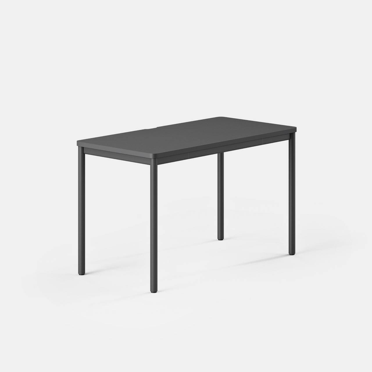 Angle. Branch Furniture - Branch 48" Daily Desk – Functional Home Office Desk with Timeless Design, Rounded Corners & Built-in Cable Notch - Charcoal.