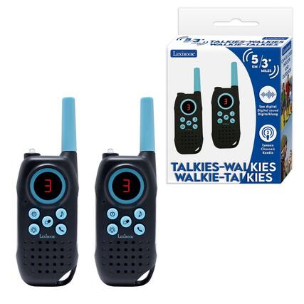 B CELCER -- TALKIES WALKIE-TALKIES LEXIBOOK
Lasu CSE 5 N 3
CaN NDOOY 10 MILES
D O 3 a J O E J
Son digital Digital sound Digitolklang
3 Camoux Channels
Kenale 3 3
TALKIES-WALKIES WALKIE-TALKIES
LEXIBOOK LEXIBOOK