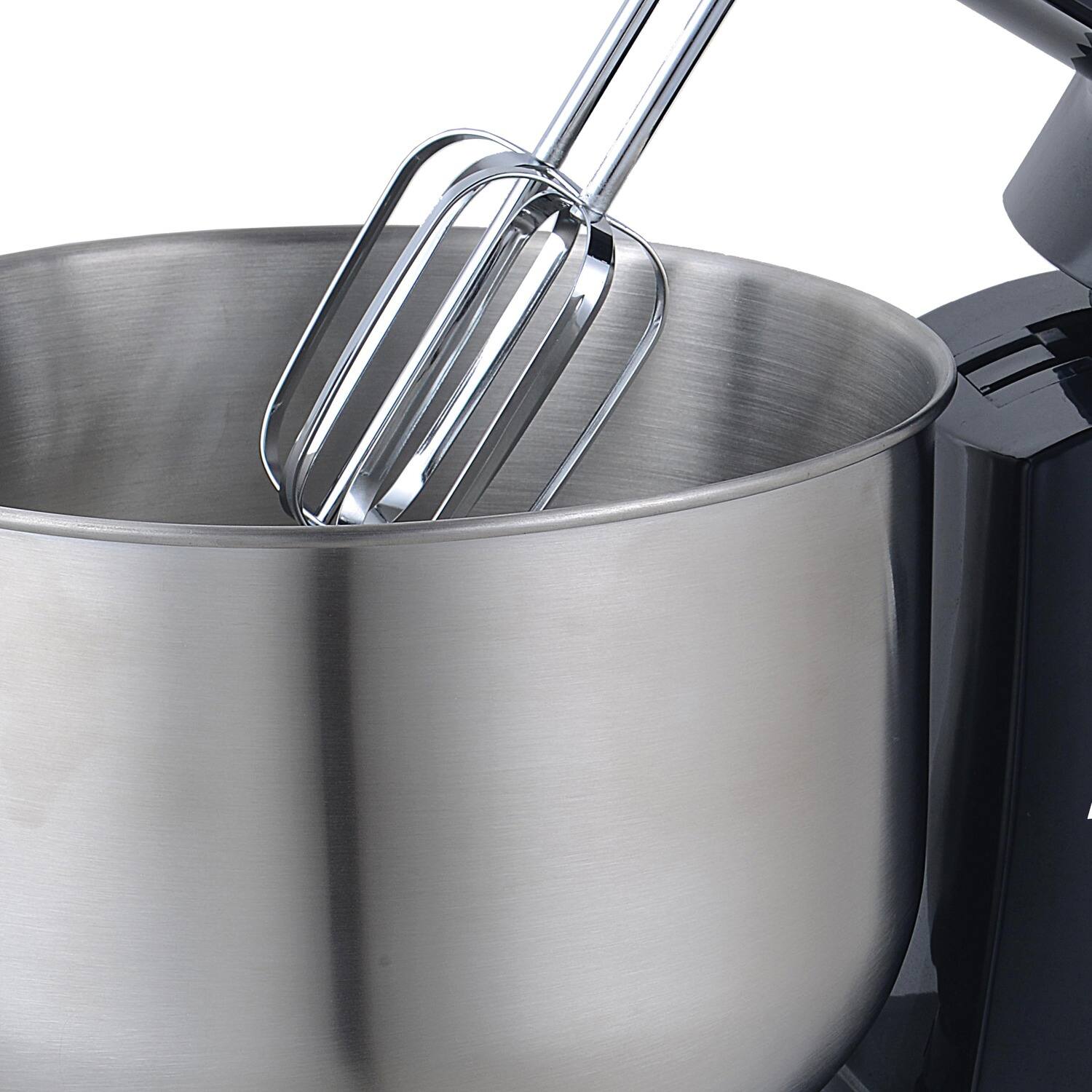 Alt View 7. Brentwood - Brentwood 5 Speed Stand Mixer with 3.5 Quart Stainless Steel Mixing Bowl in Black - Black.