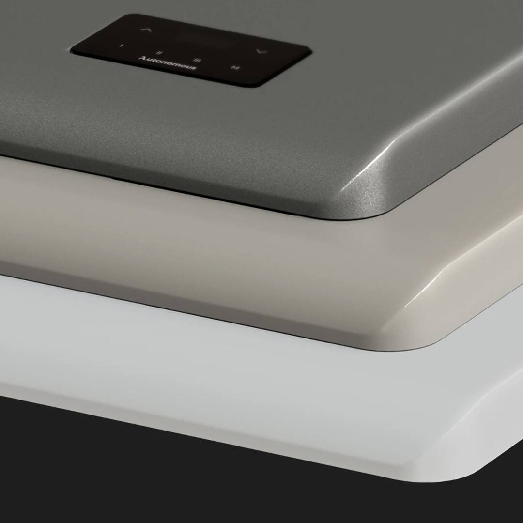 Alt View 1. Autonomous - Autonomous Desk 5 Electric Standing Desk - Autonomous Desk 5 Pro Expanse - Titanium White.