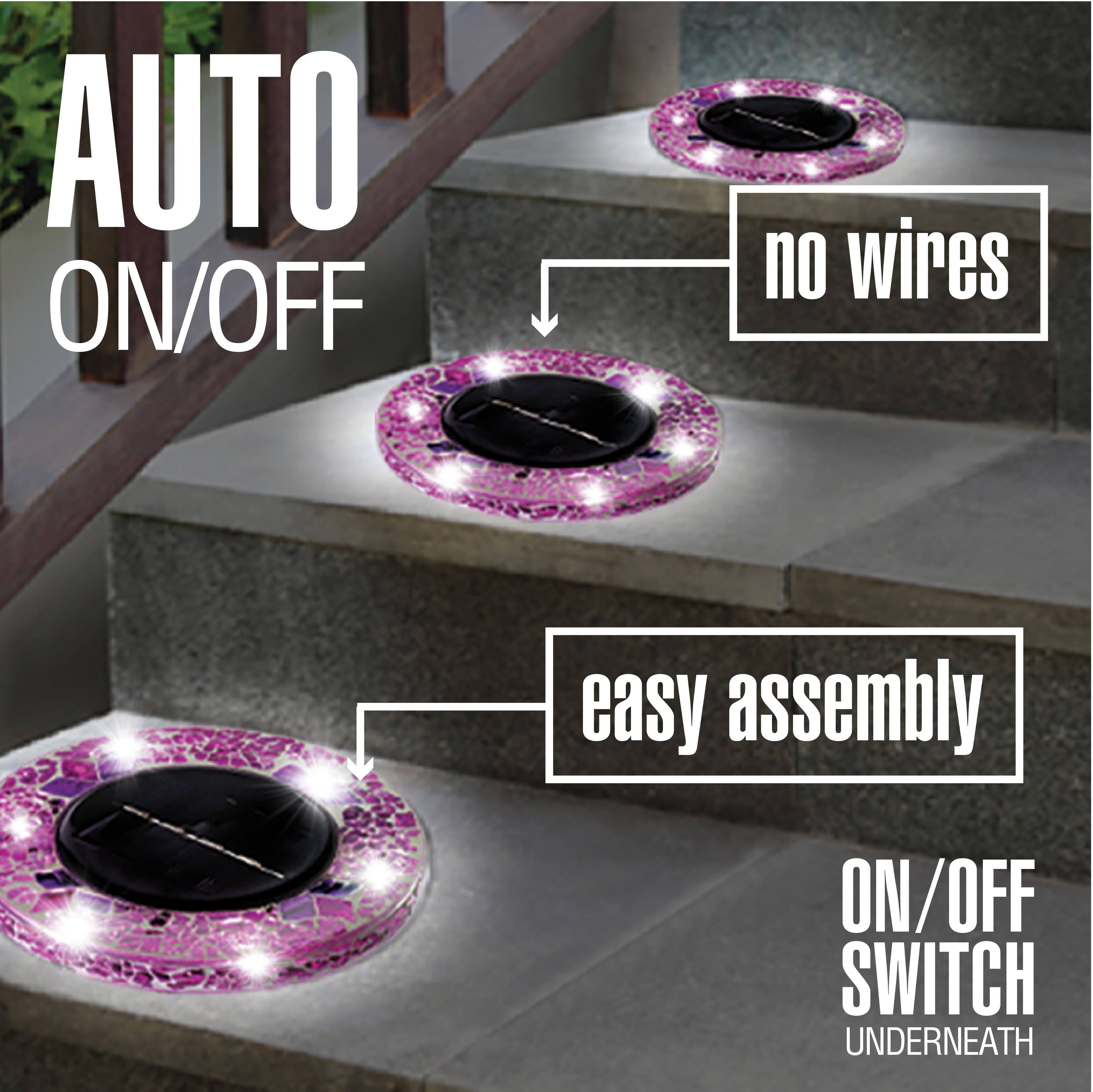 AUTO ON/OFF  
no wires  
easy assembly  
ON/OFF SWITCH UNDERNEATH