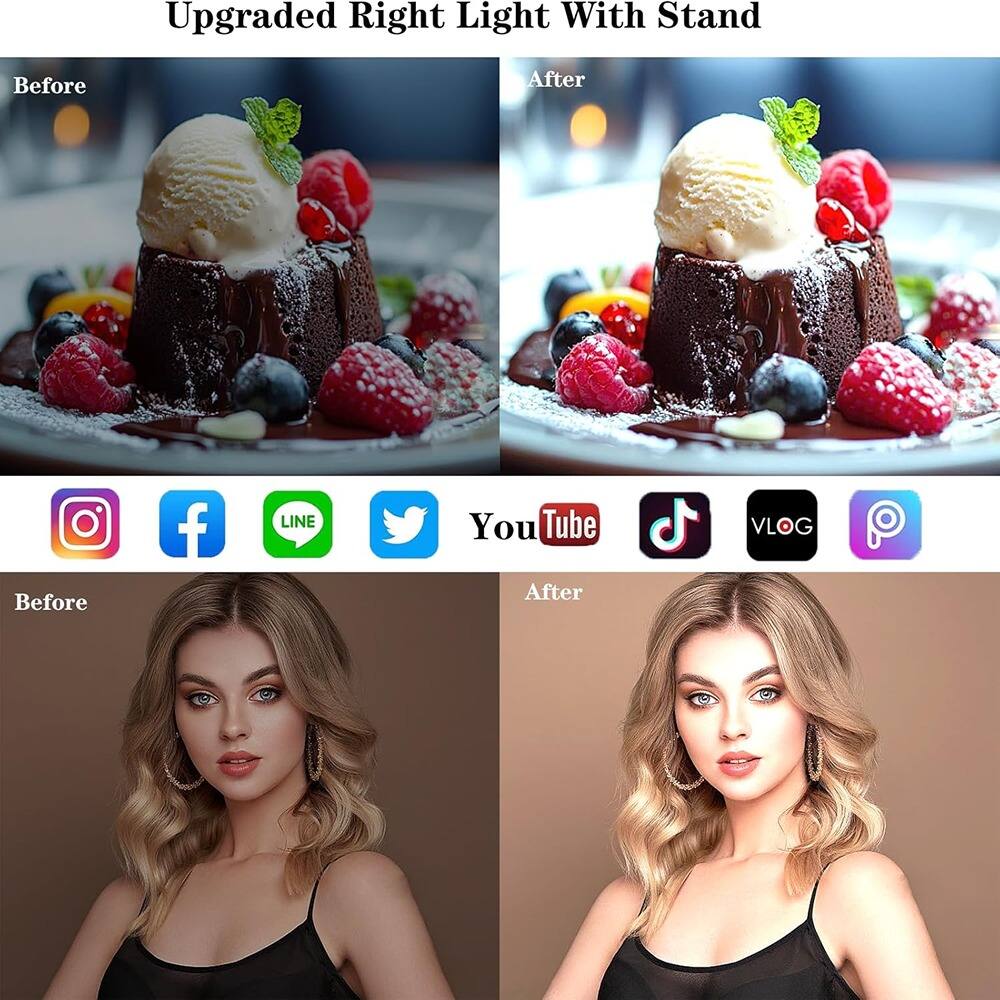 Upgraded Right Light With Stand

Before

After

Before

After

Instagram Facebook LINE Twitter YouTube TikTok VLOG Pinterest