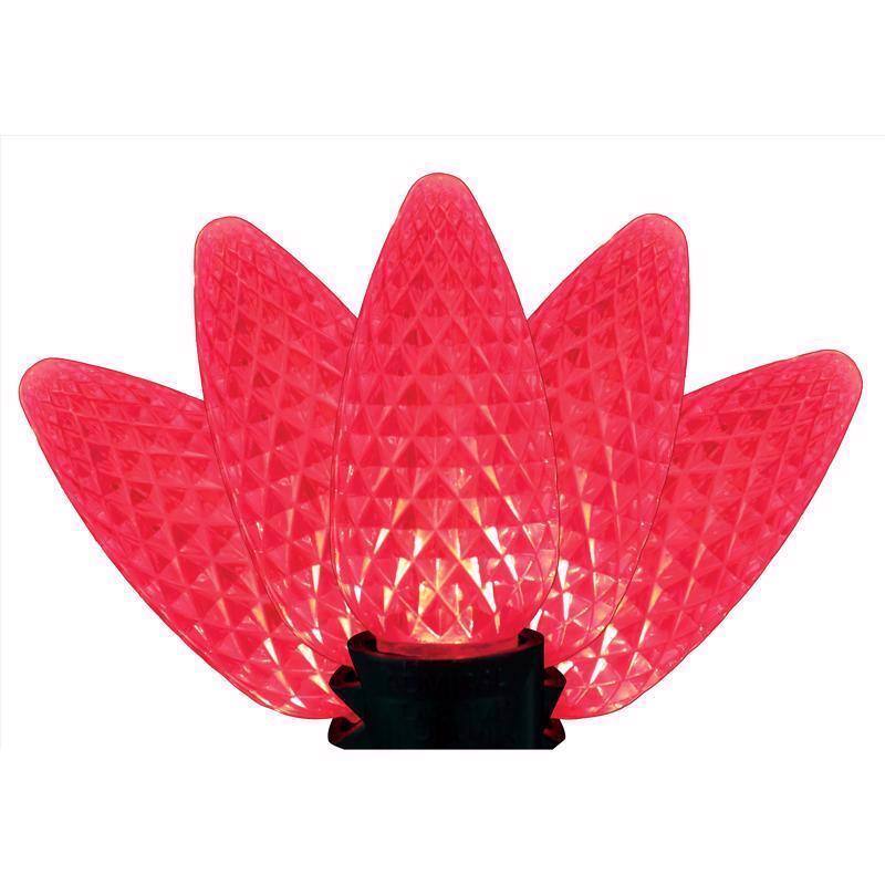 Celebrations - Platinum LED C9 25 ct String Christmas Lights 25 ft - Red