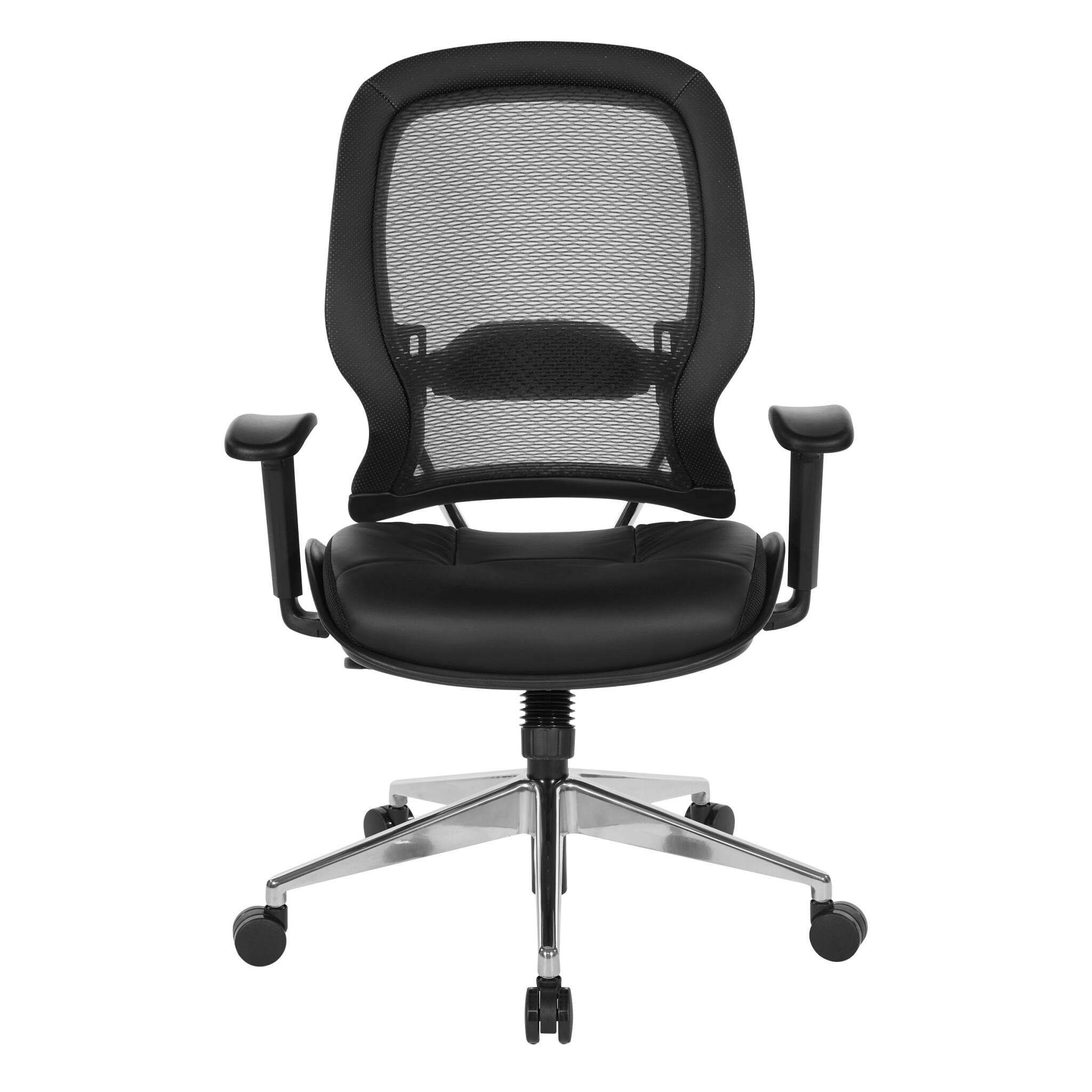 Front. Office Star Products - Professional Air Grid® Back Chair - Black.