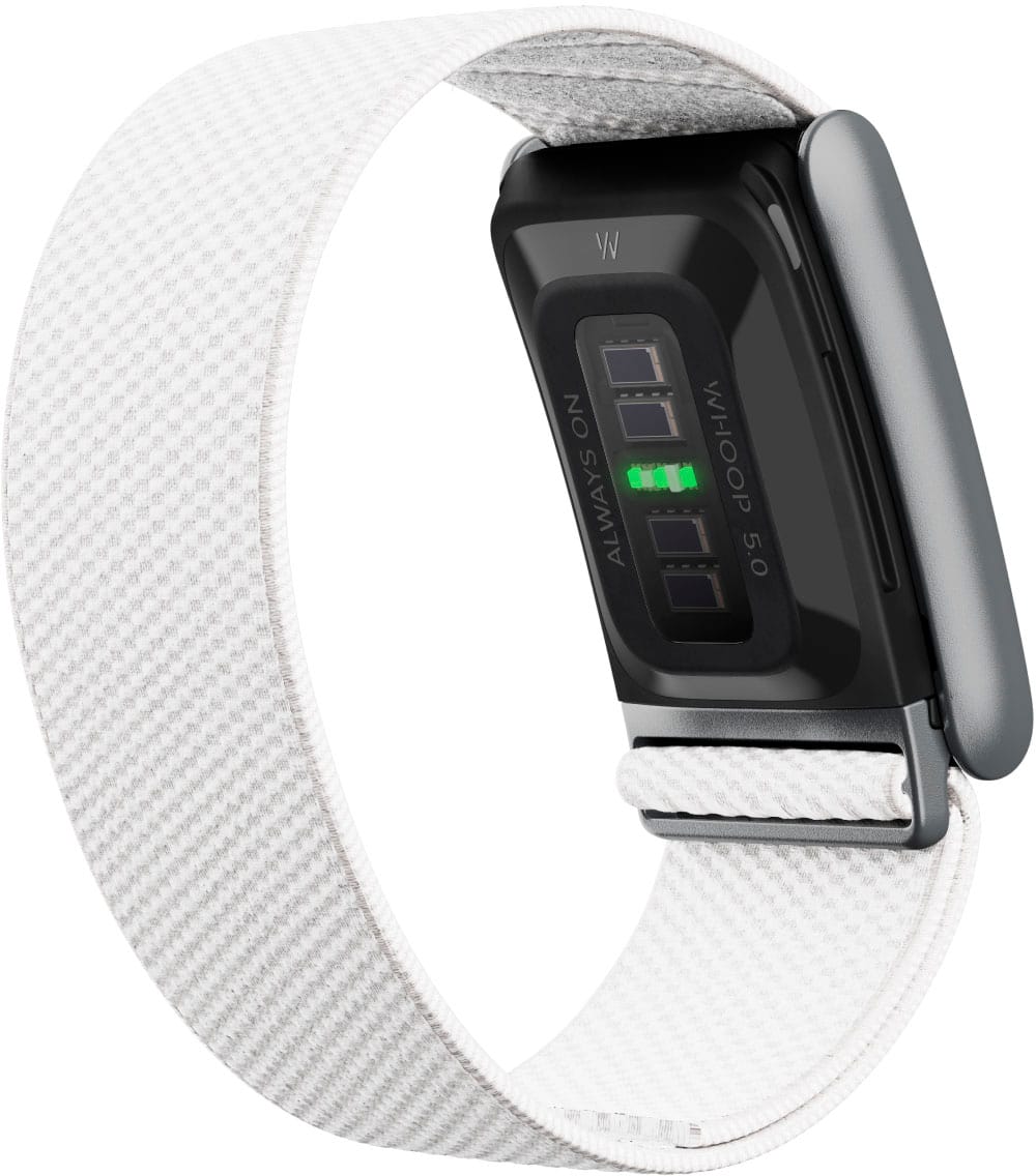 The text on the image reads "WHOOP 5.0".