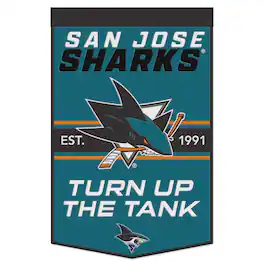 WinCraft - San Jose Sharks 24" x 38" Primary Logo Banner - Multicolor