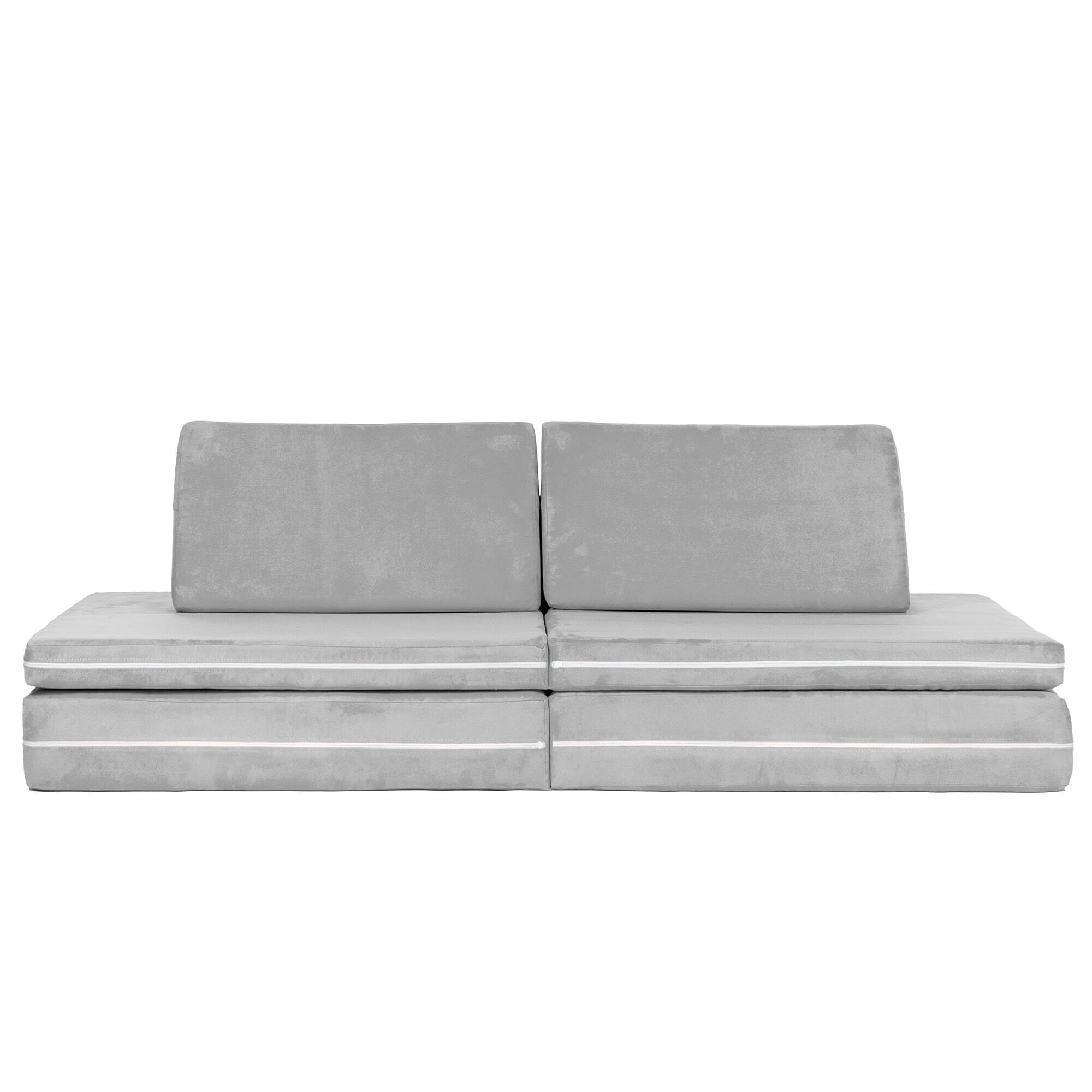 Alt View 3. Jaxx - Jaxx Zipline Playscape Imaginative Furniture Playset for Creative Kids, Original Set, Platinum - Platinum.