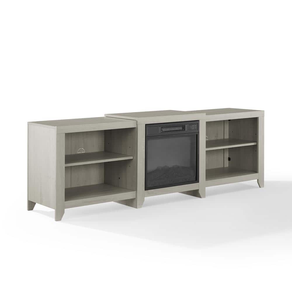 Crosley Furniture - Ronin Low Profile Fireplace Tv Stand For 75+ Inch Tv - White