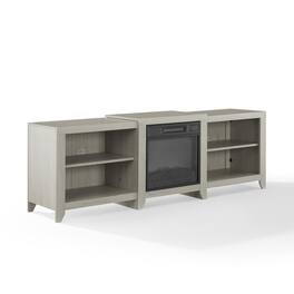 Crosley Furniture - Ronin Low Profile Fireplace Tv Stand For 75+ Inch Tv - White