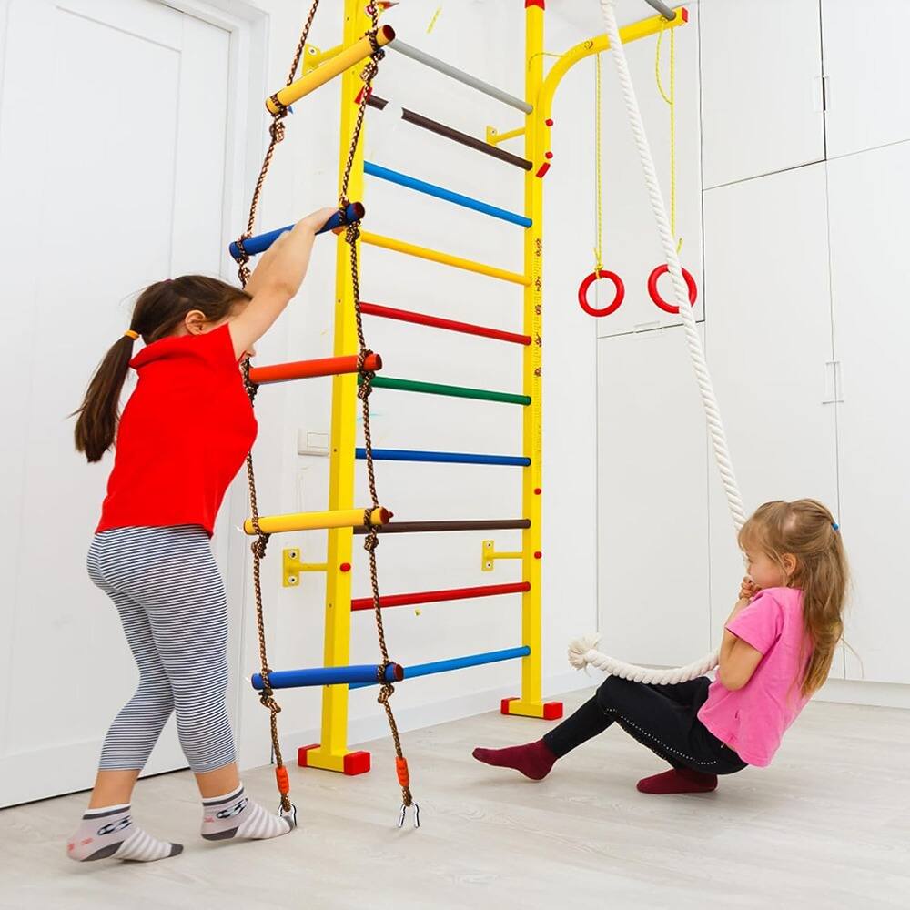 Alt View 1. MOSZAR LLC - Climbing Rope Ladder for Indoor/Outdoor Play, Slackline Swing & Obstacle.