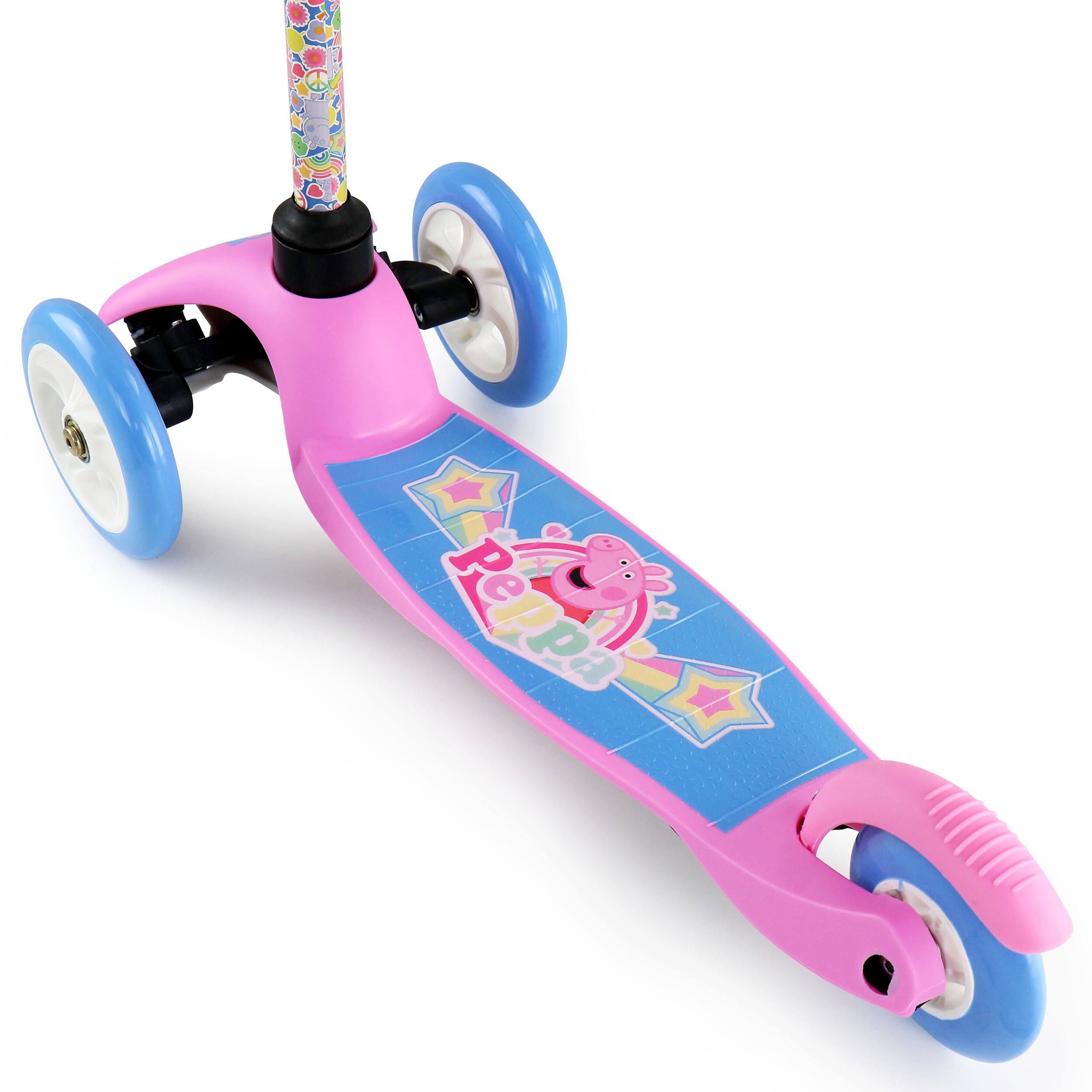 Back. Sakar - Sakar - Peppa Pig 3 Wheel Tilt and Turn Scooter - Pink and Blue.