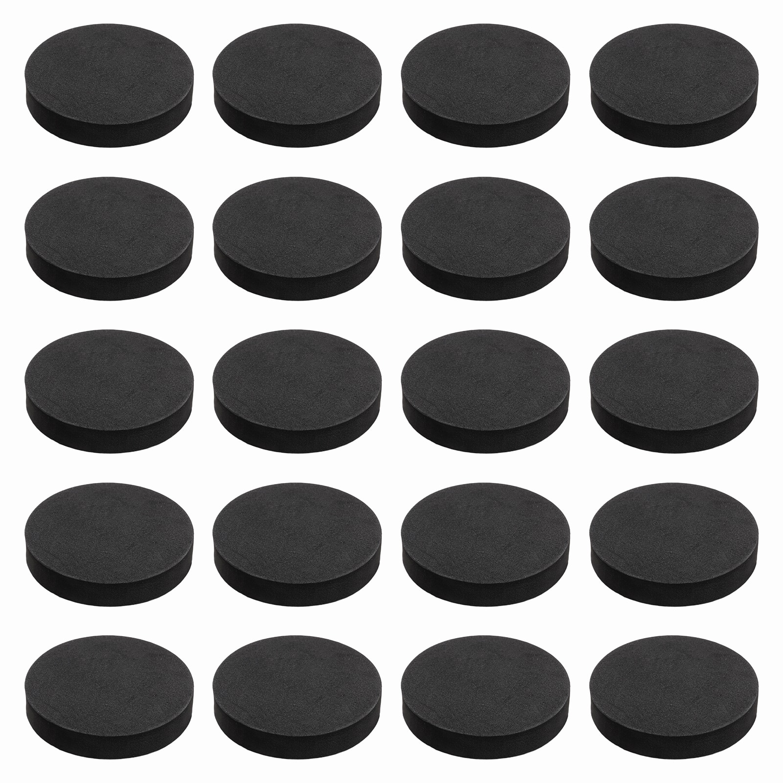 Unique Bargains - Single Sided Speaker Isolation Pads 65x12mm Round EVA Acoustic Foam Anti-Vibration Feet for Speaker Subwoofer, 32pcs - Black price history on PriceWatchPro