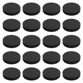 Unique Bargains - Single Sided Speaker Isolation Pads 65x12mm Round EVA Acoustic Foam Anti-Vibration Feet for Speaker Subwoofer, 32pcs - Black