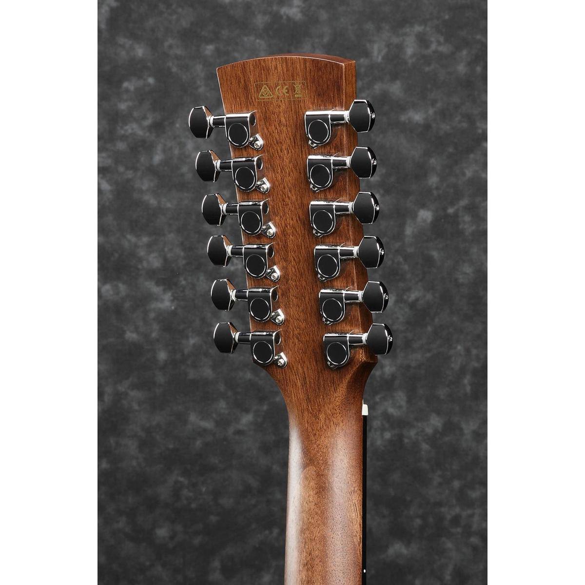 Alt View 3. Ibanez - Ibanez Artwood AW5412CE Dreadnought 12-String Acoustic Electric Guitar.